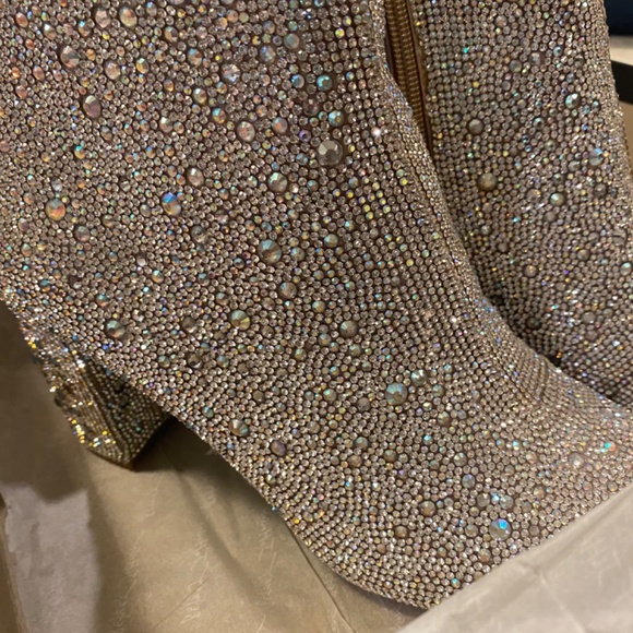 NEW Betsey Johnson Cady Rhinestone Booties - Picture 3 of 7